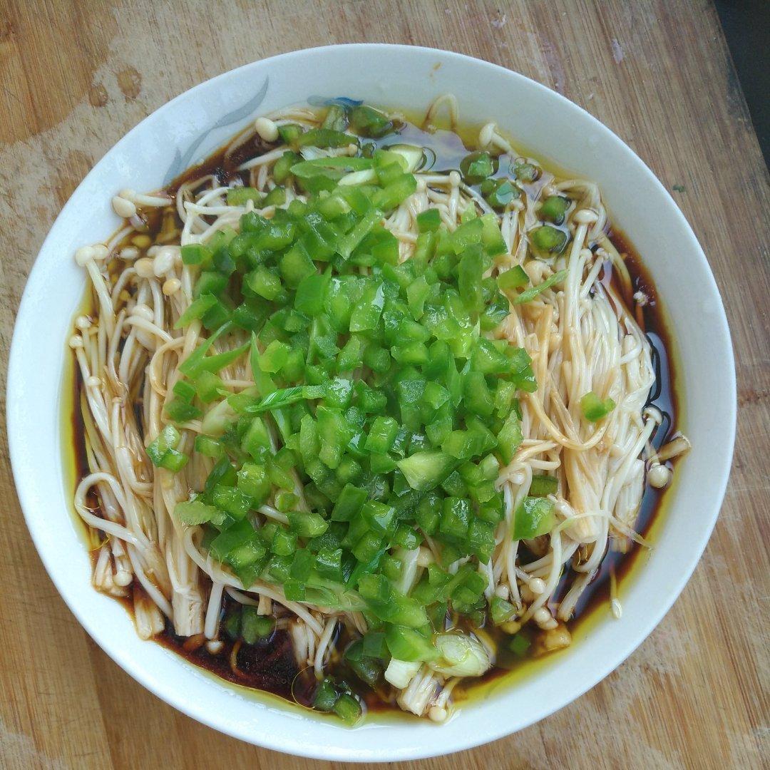 白灼油淋金针菇