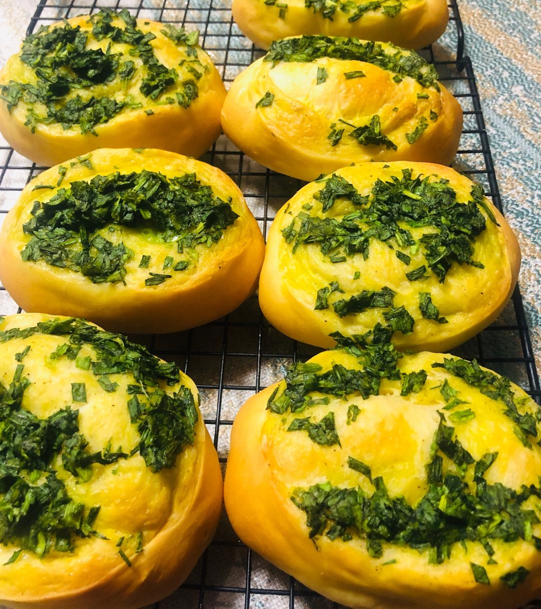 经典台式面包—香葱面包