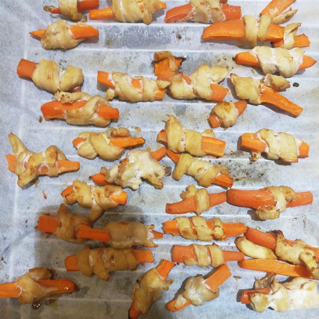 胡萝卜鸡胸肉（超简单狗狗零食）