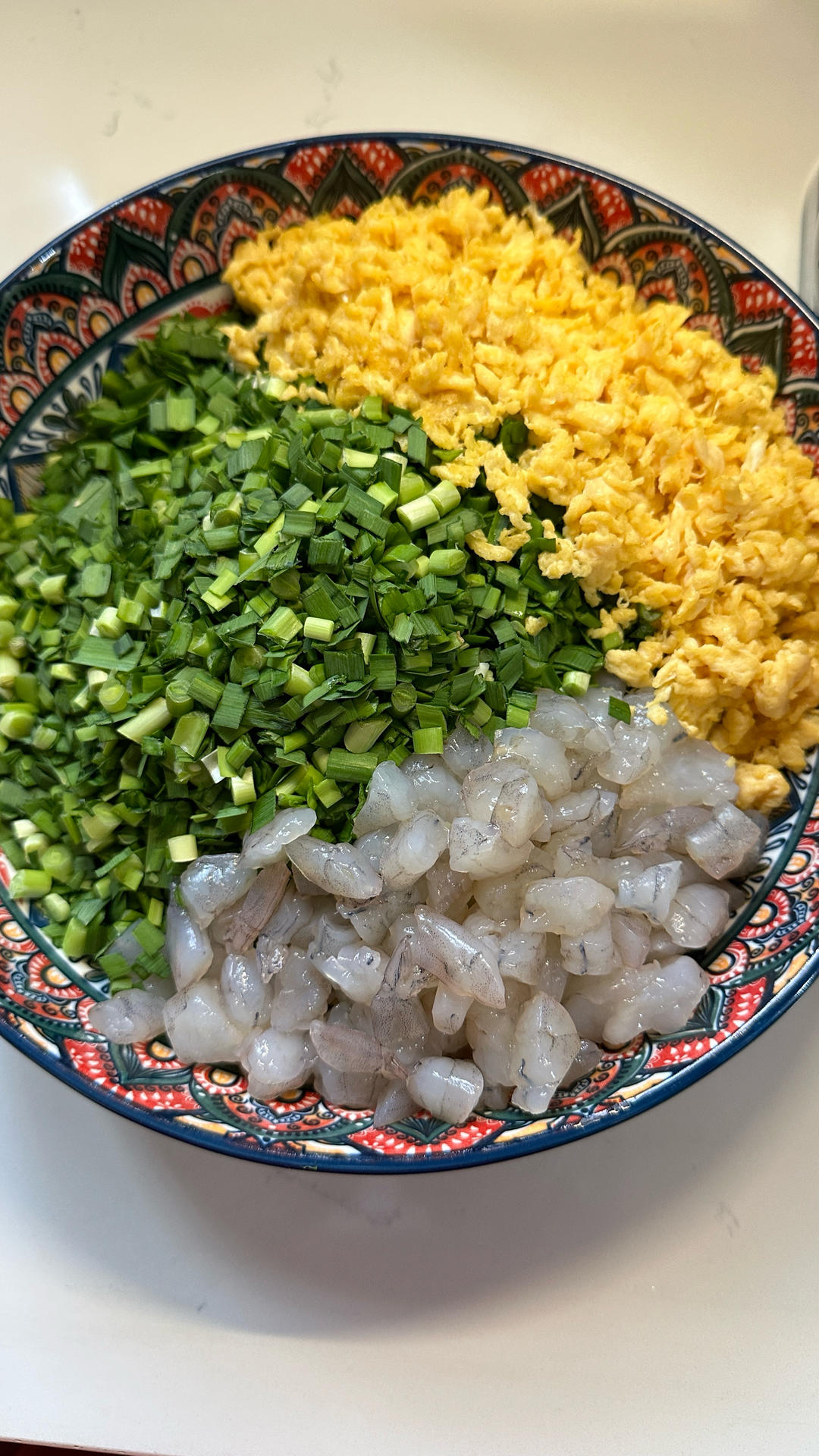 韭菜鸡蛋虾仁饺子（三人量）