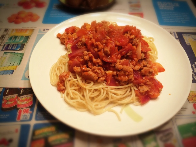 番茄肉酱意大利面