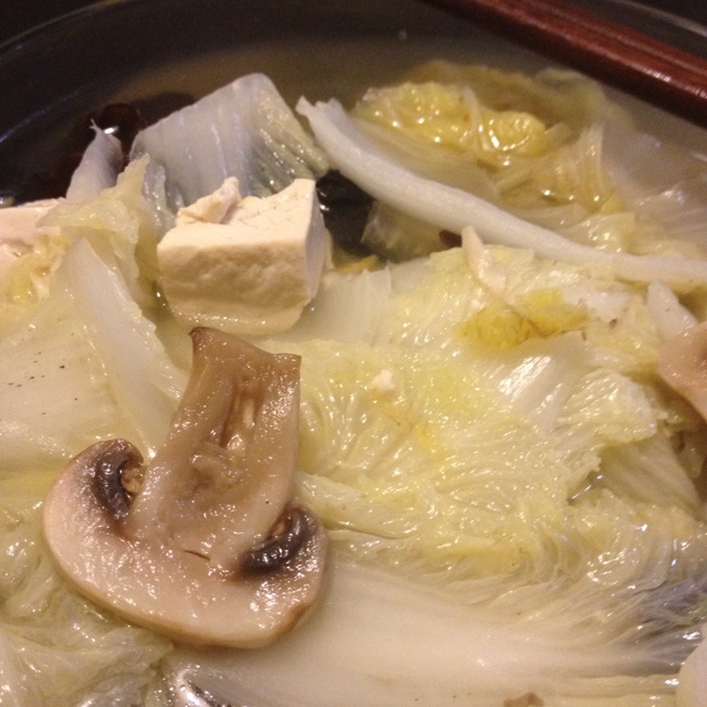 白菜炖冻豆腐