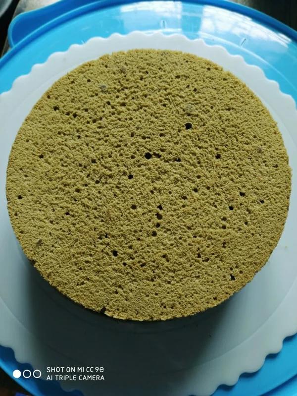 六寸抹茶戚风蛋糕
