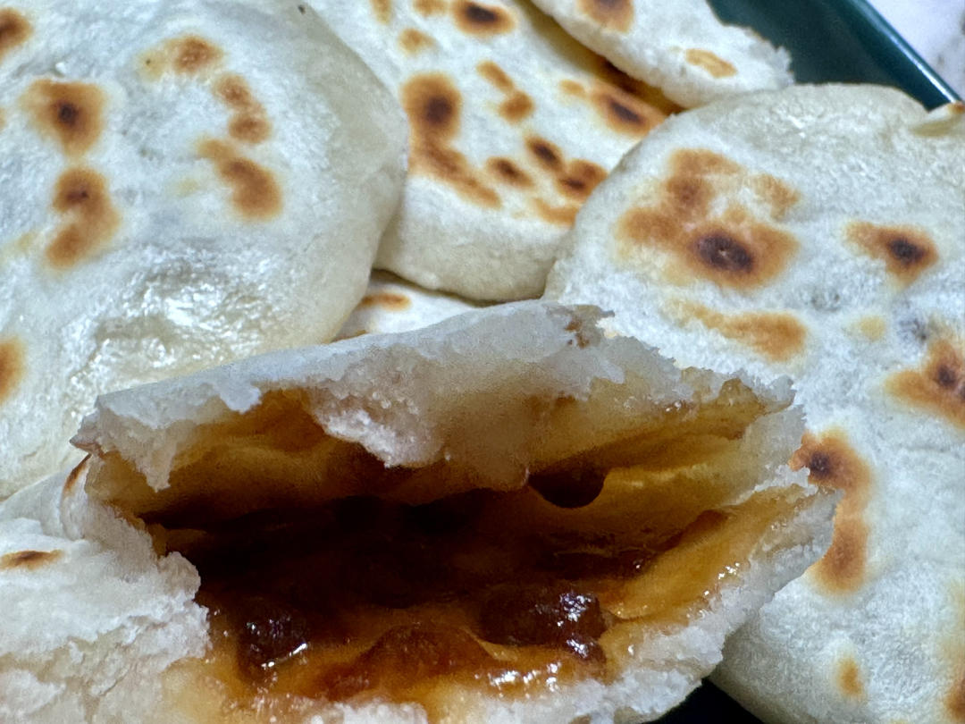 家常烫面小糖饼 快手早餐 不用醒面不用发面 凉了也不硬 附细节视频详解