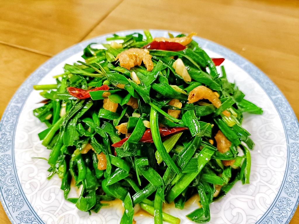 韭菜炒干虾仁