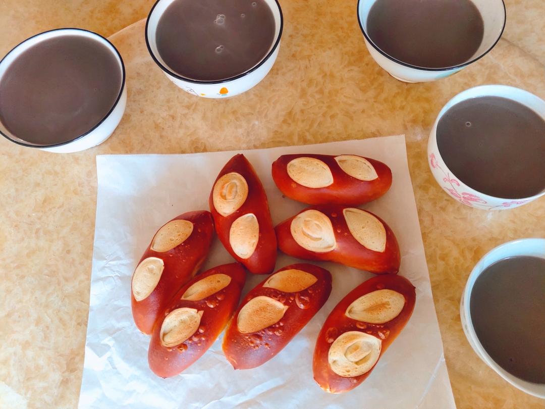 德式碱水面包｜红豆碱水面包｜0糖低卡｜超快手｜免发酵｜免手套膜｜免冷冻