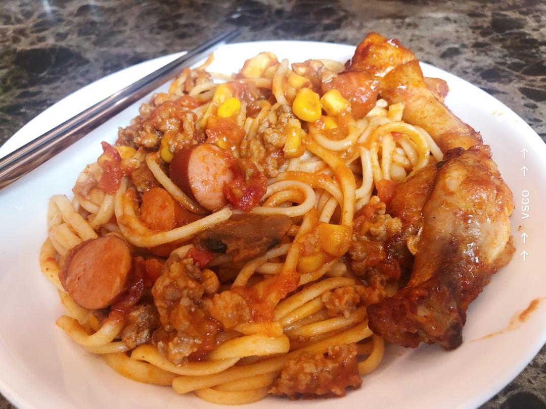 那不勒斯风味肉沫茄子意大利面