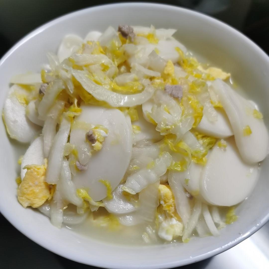 快手火腿肠炒年糕