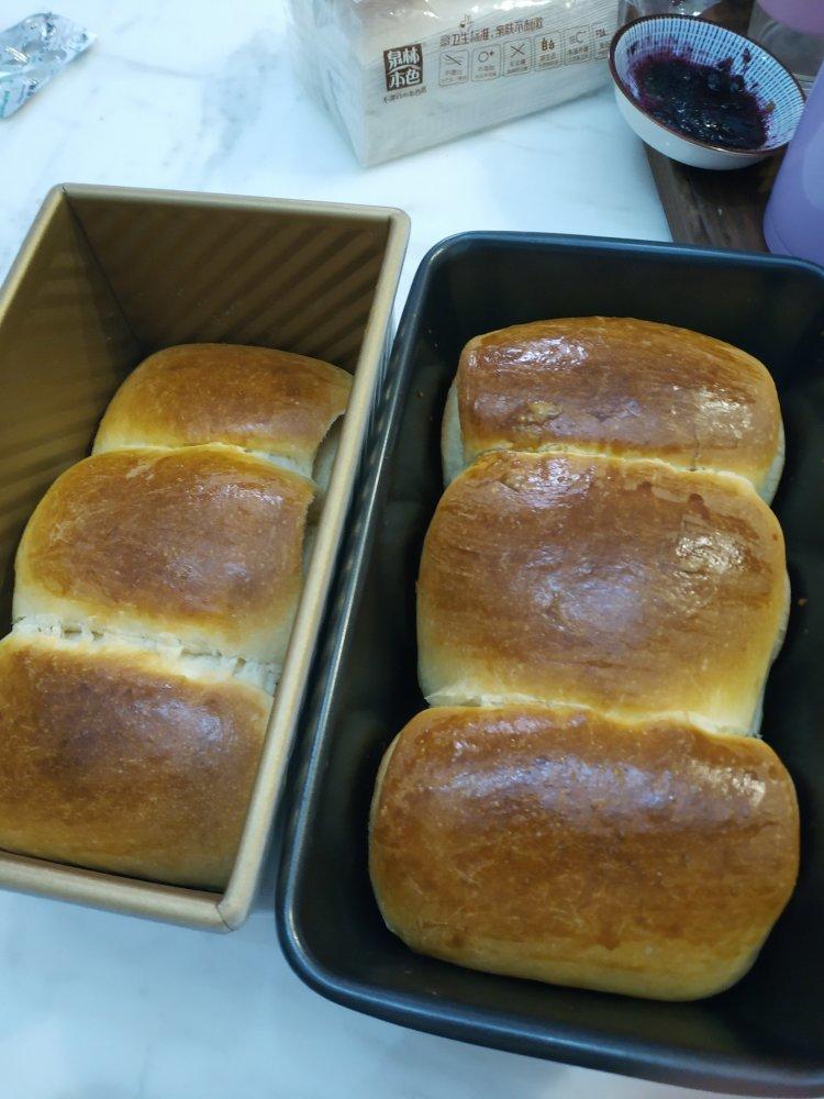 星空静谧做的奶油奶酪土司(450克三能土司模2个)