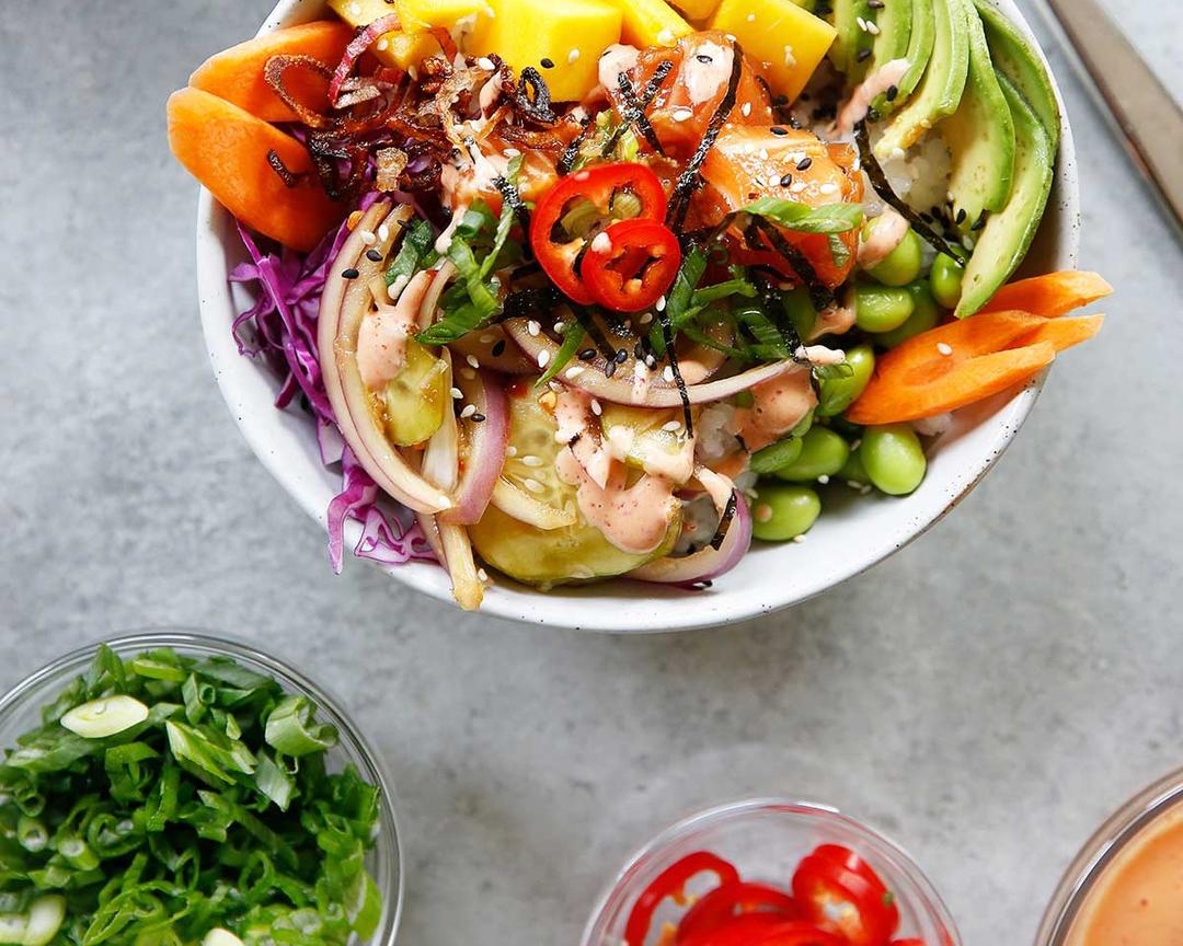 Poke bowl salad的做法