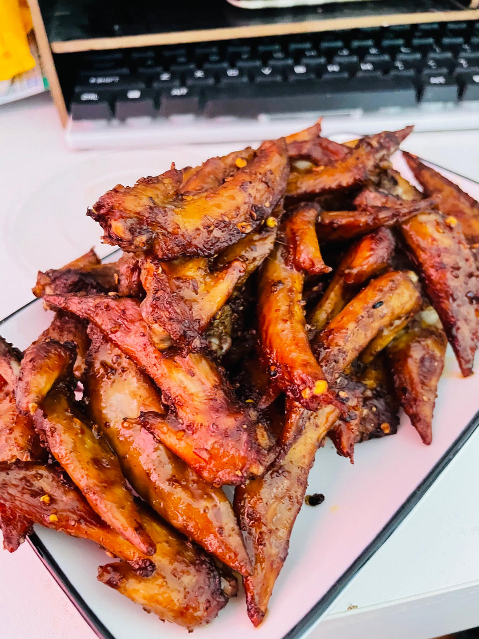 追剧下酒小零食！鸡翅尖！空气炸锅版（不放一滴油）