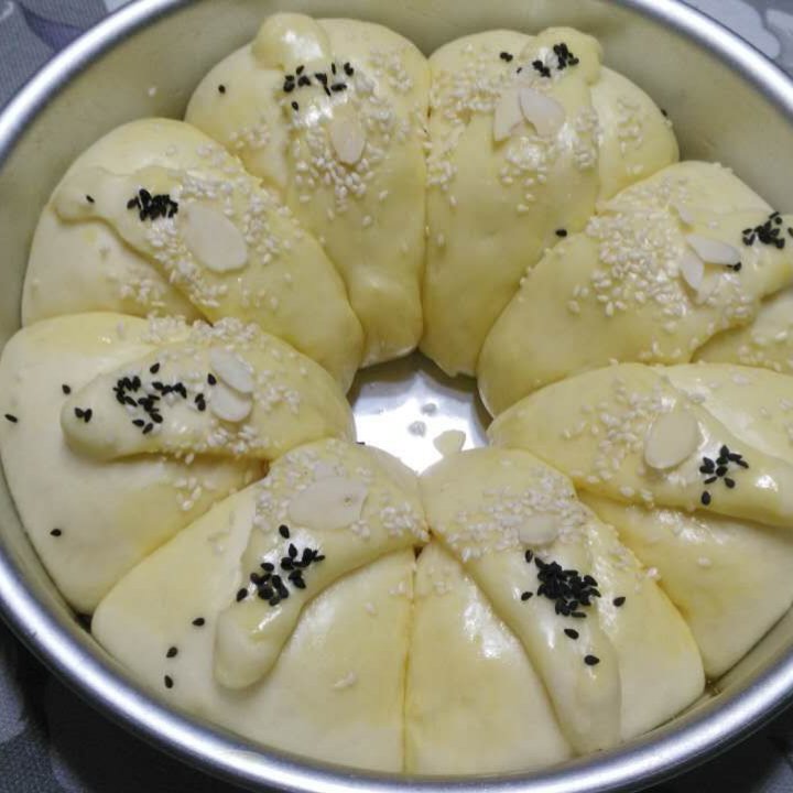 皇冠花朵面包（面包机版和面）