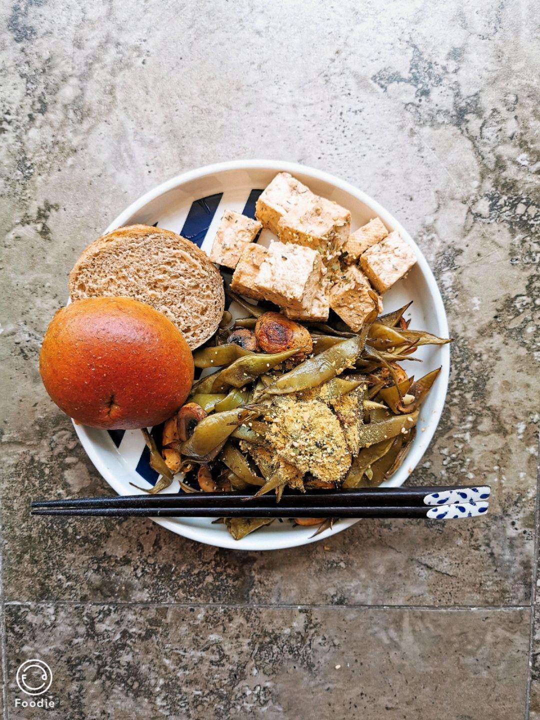 【健康三餐】香醋烤蘑菇豆角