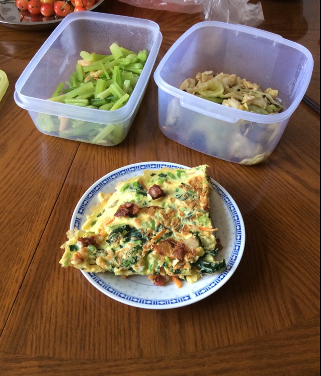 田园鲜蔬煎蛋饼