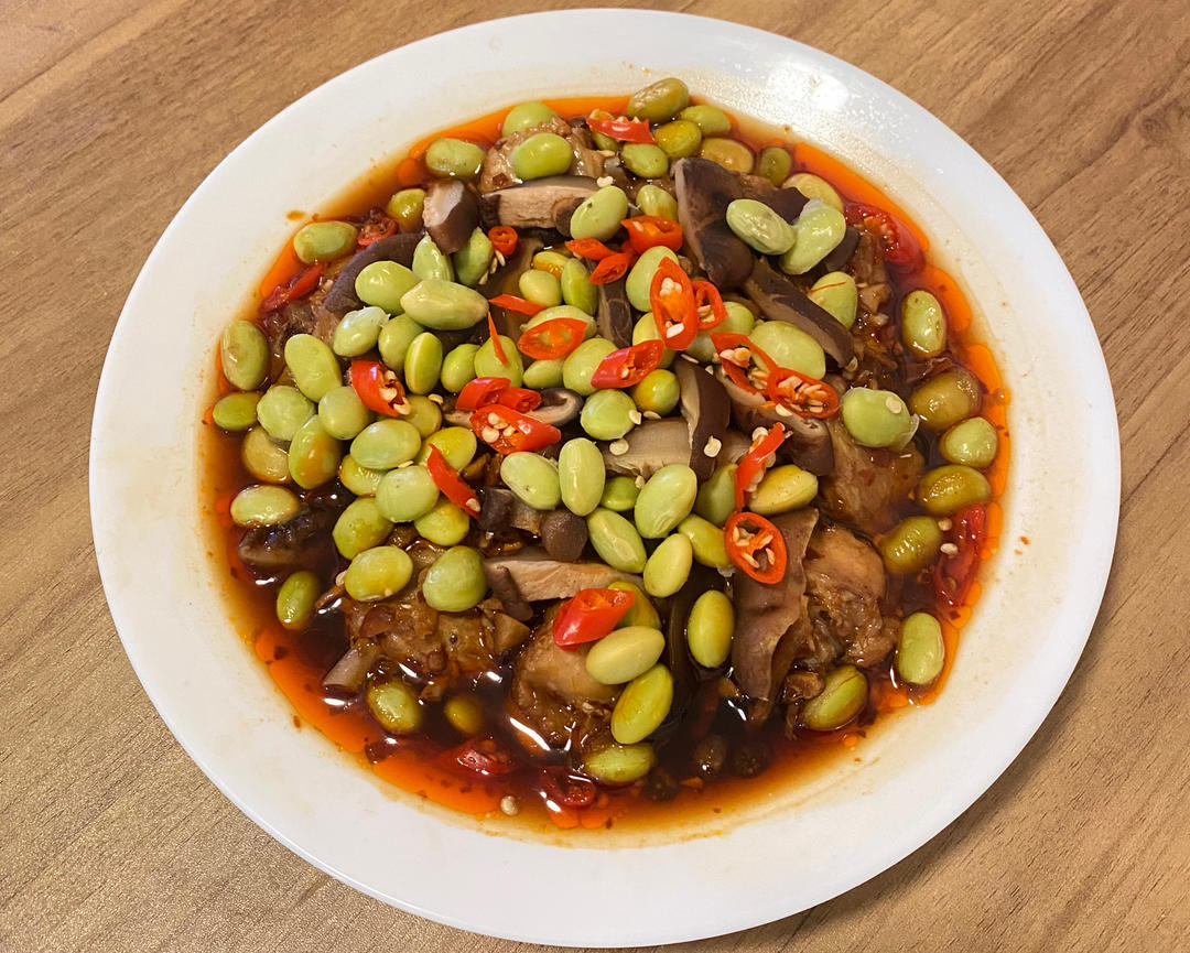 健康又美味的老干妈毛豆蒸鸡翅❗️蒸箱食谱
