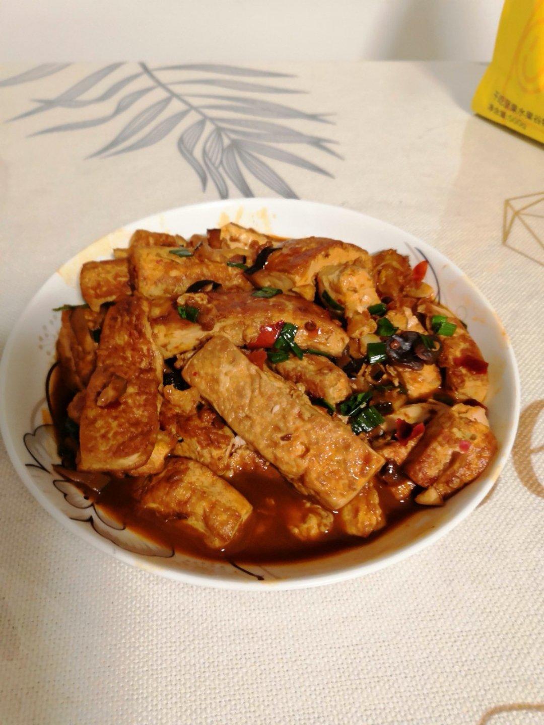 蚝油嫩豆腐