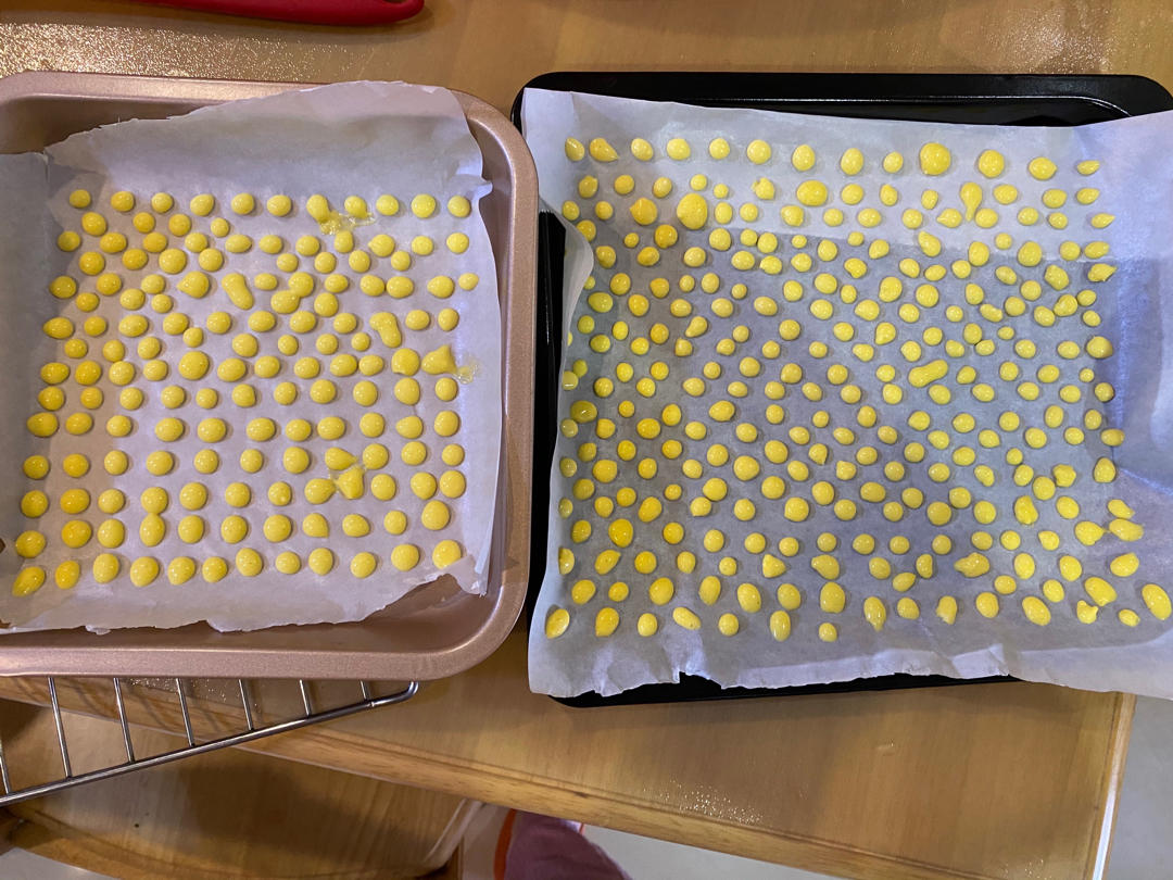 （更新）5月+宝宝辅食                                                 奶香蛋黄溶豆