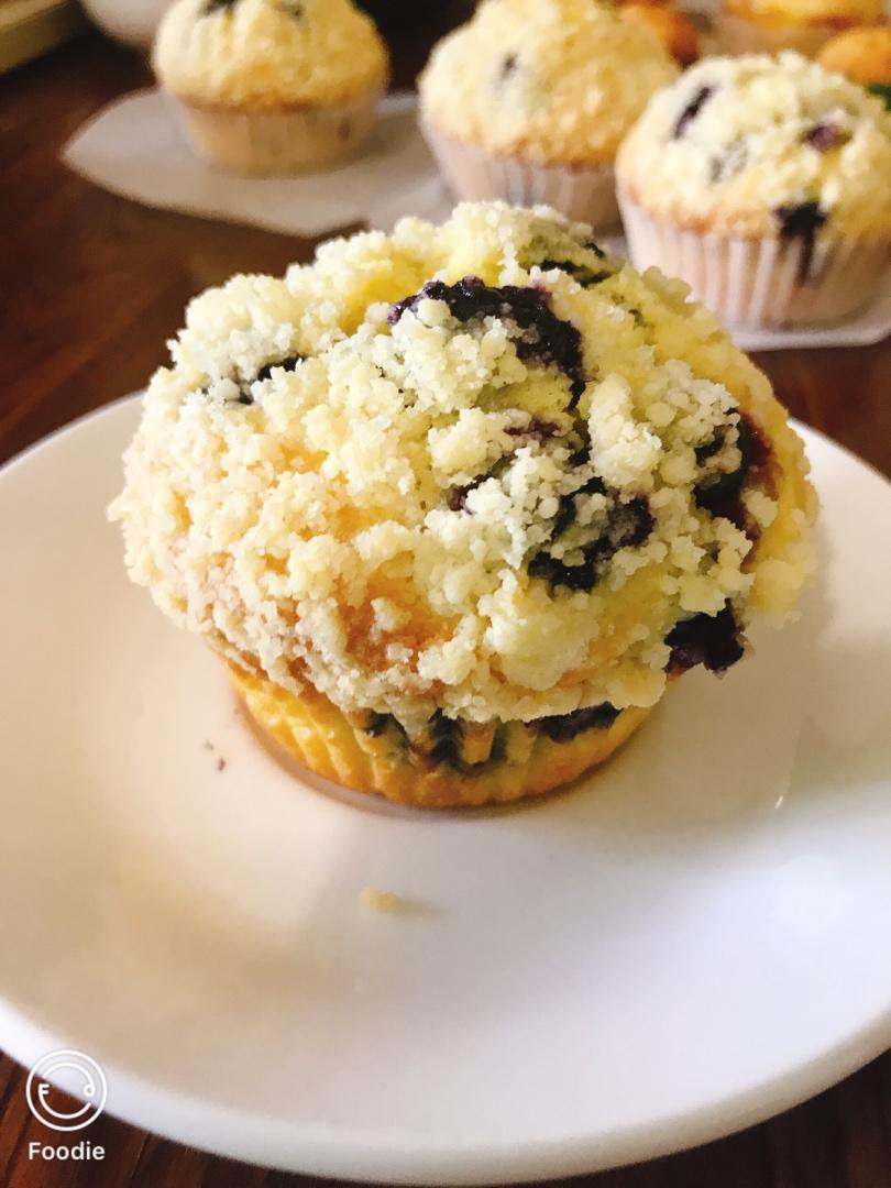 蘑菇头蓝莓麦芬