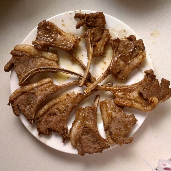 香煎小羊排