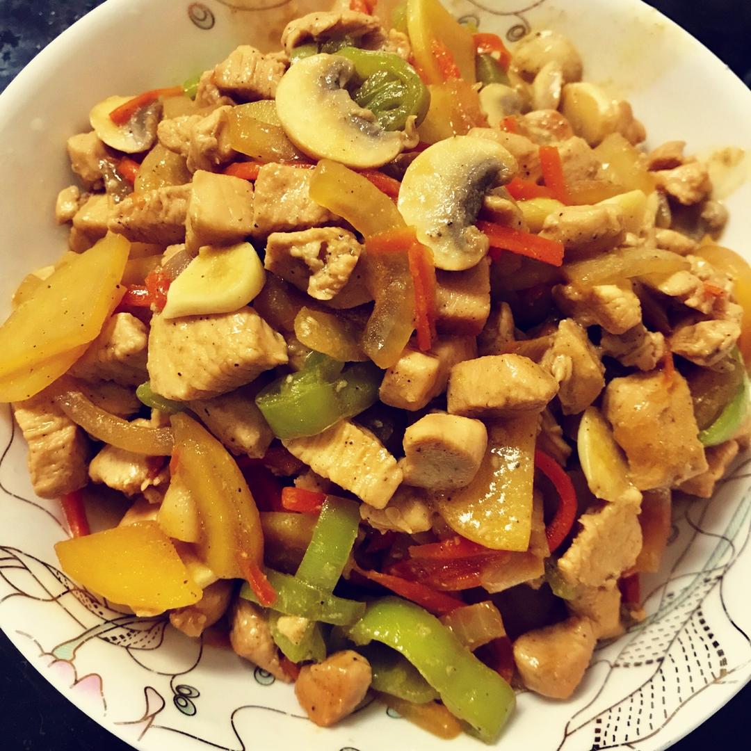 鸡丁青椒土豆片丨健康·三餐