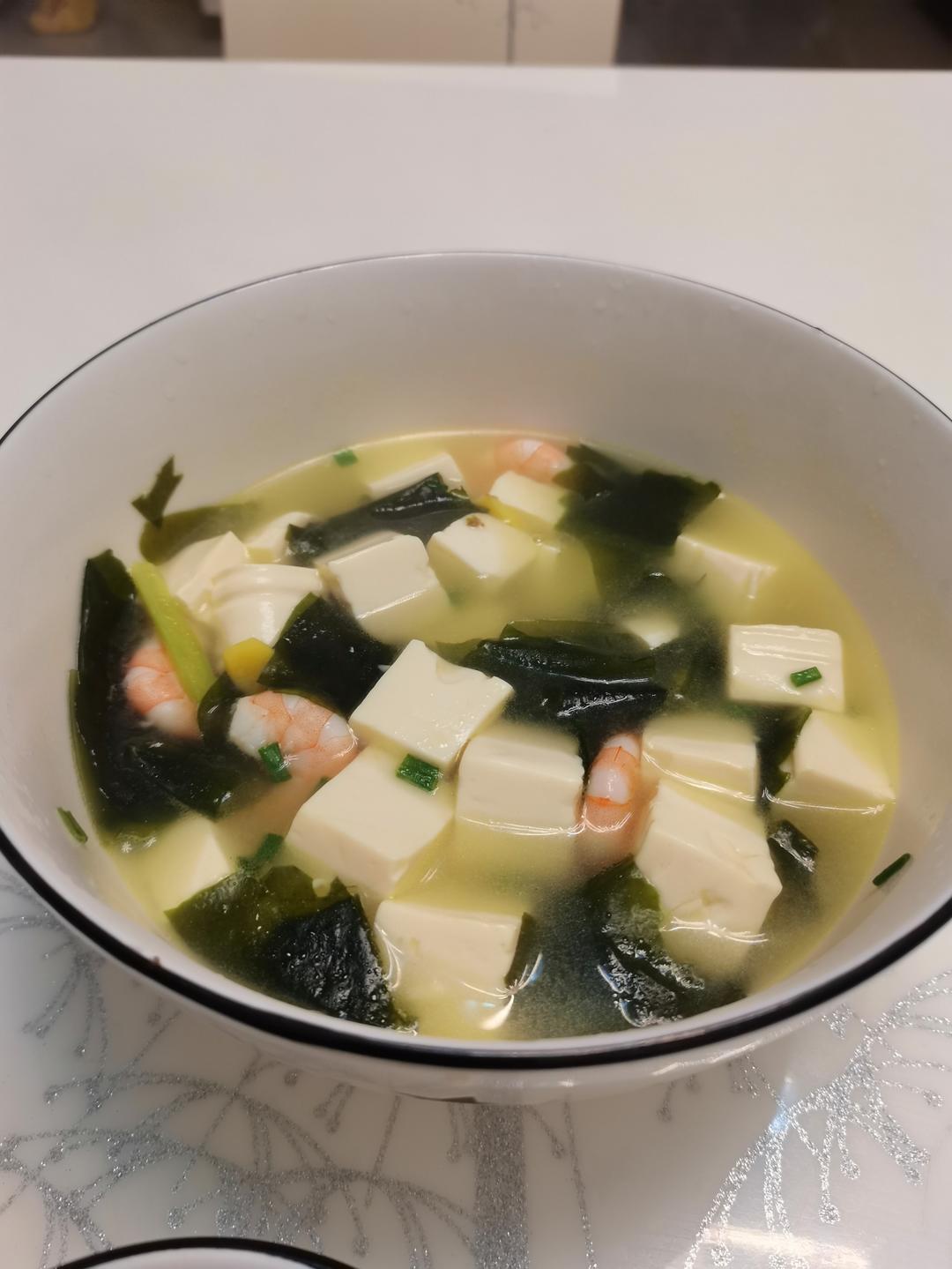 🔥超级好喝的虾仁海带豆腐汤～低脂美味还营养