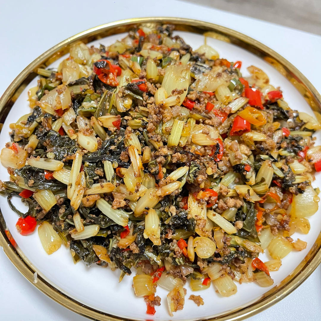 酸炒糟白菜肉末（下饭神器）