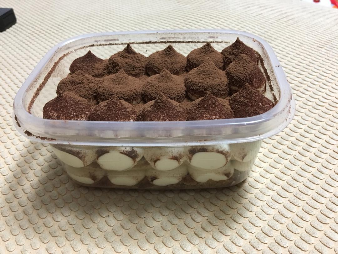 简易版提拉米苏裸蛋糕