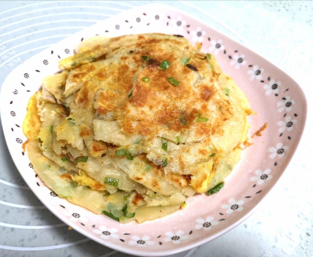 鸡蛋葱油饼                  （更新饼坯保存方法）
