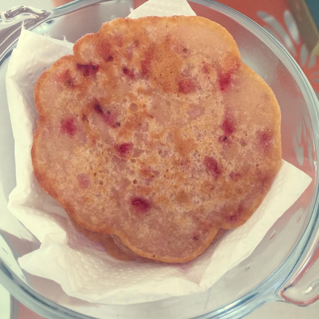 宝宝辅食-草莓饼