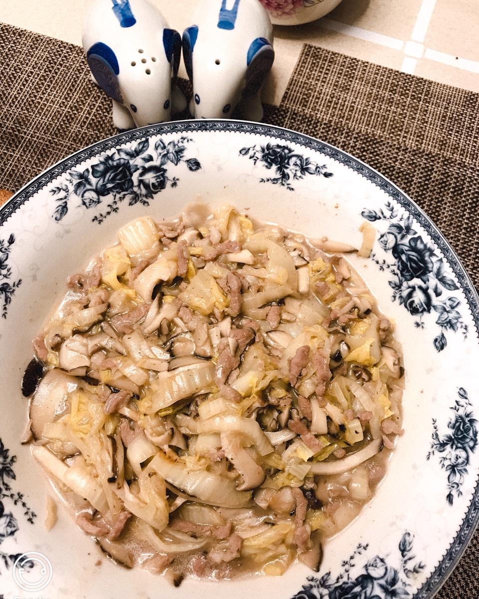 白菜烂糊肉丝