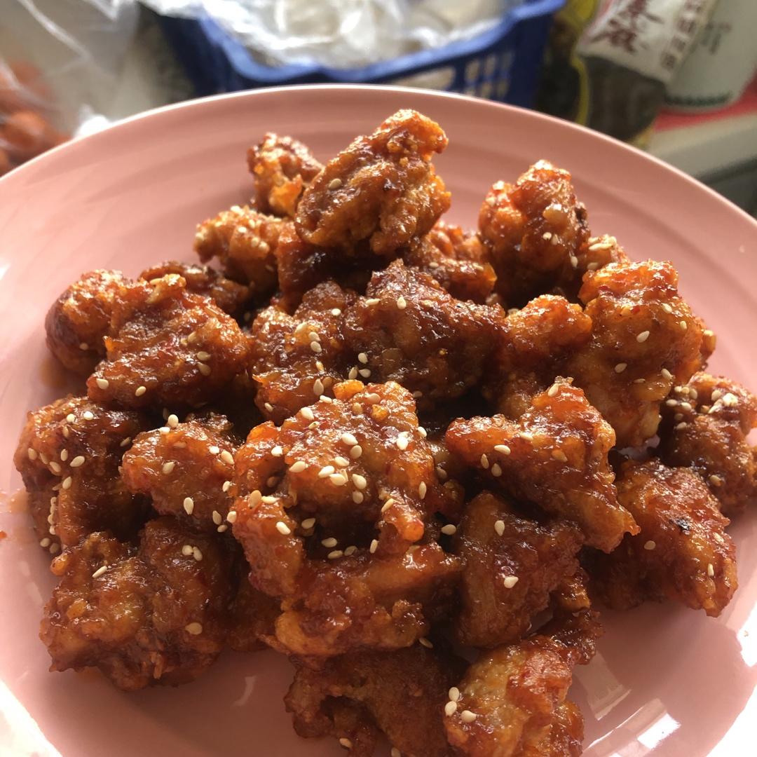 rrrrrrr做的韩式辣酱炸鸡块