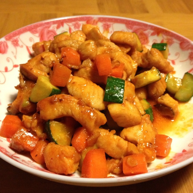 辣酱鸡丁