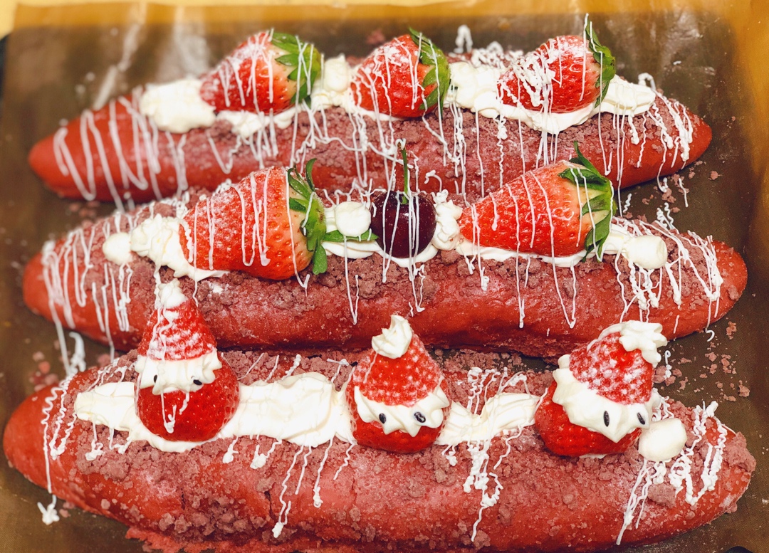 草莓🍓奥利奥魔法棒面包