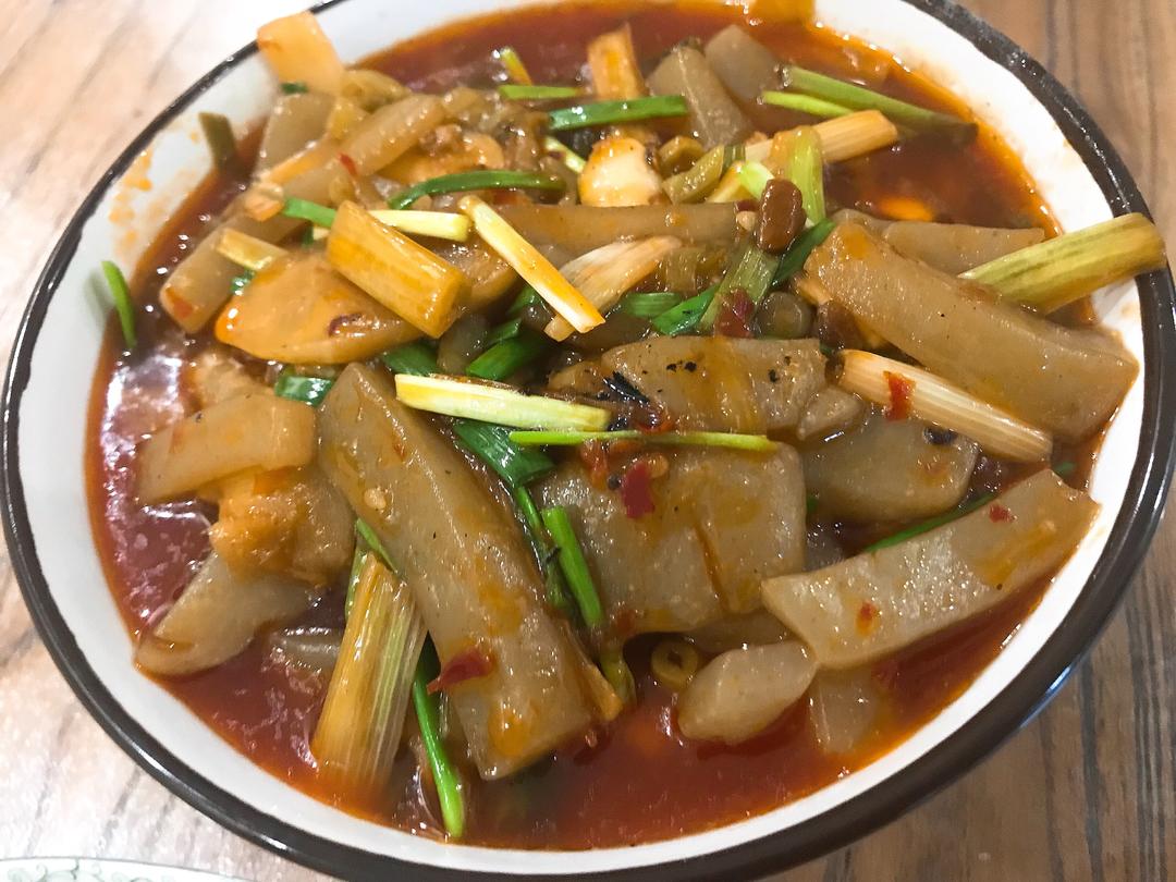 独家酸菜炒魔芋