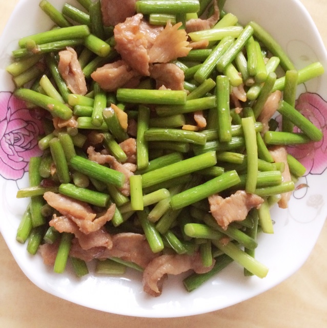 蒜苔炒肉