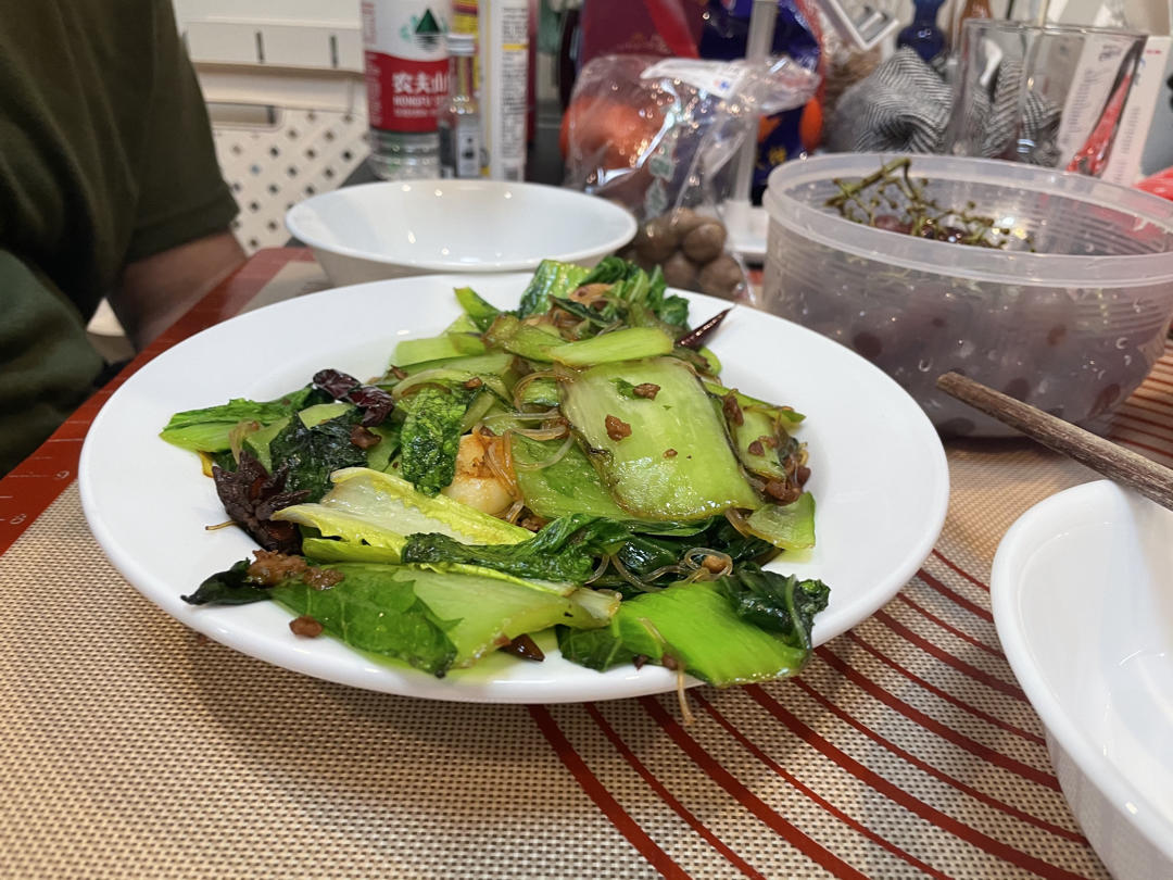 肉末粉丝小白菜
