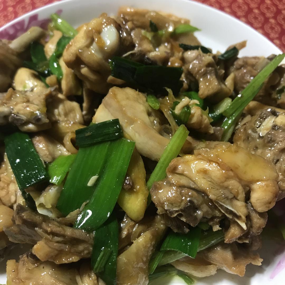 姜葱炒鸡