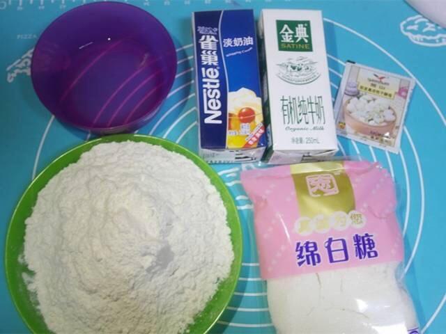 纯奶手撕吐司的做法 步骤1