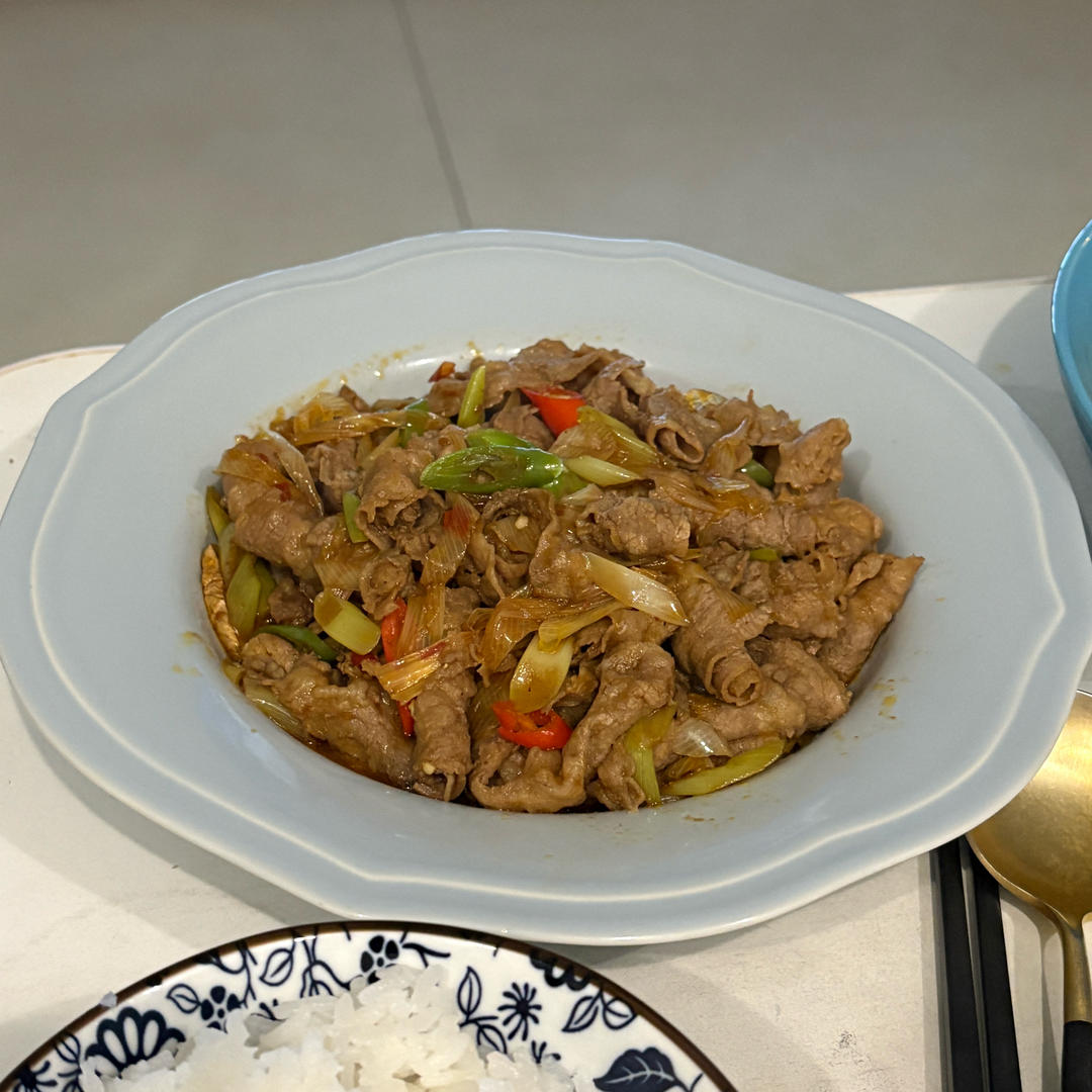 葱爆肥牛
