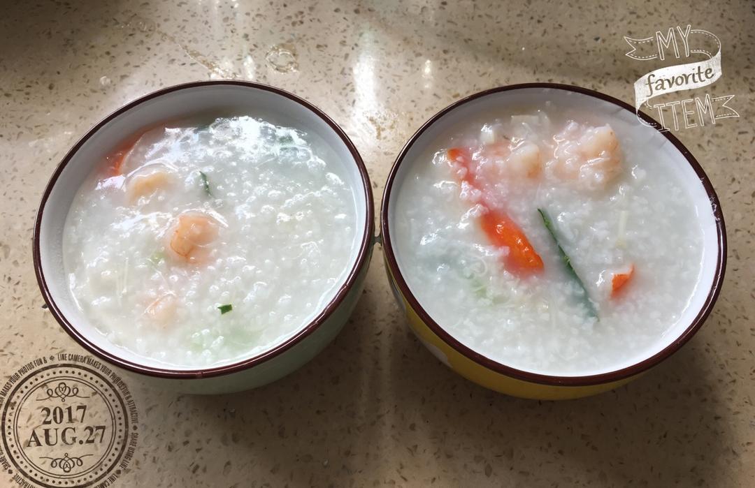 十五分钟快手之砂锅鲜虾粥(附5分钟电饭煲电压力锅更快捷方法)
