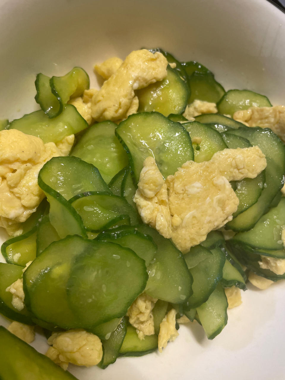 黄瓜炒鸡蛋