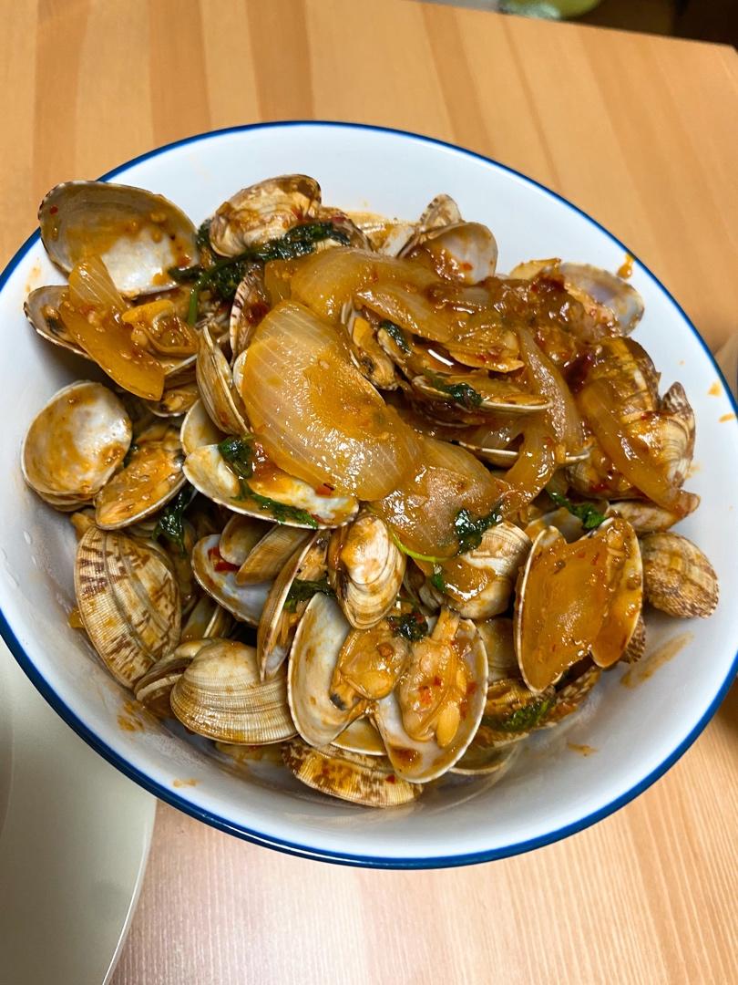 辣炒花蛤