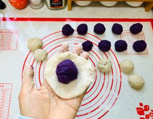 全麦紫薯小饼-柔软劲道烫面饼-无油低卡的做法 步骤7