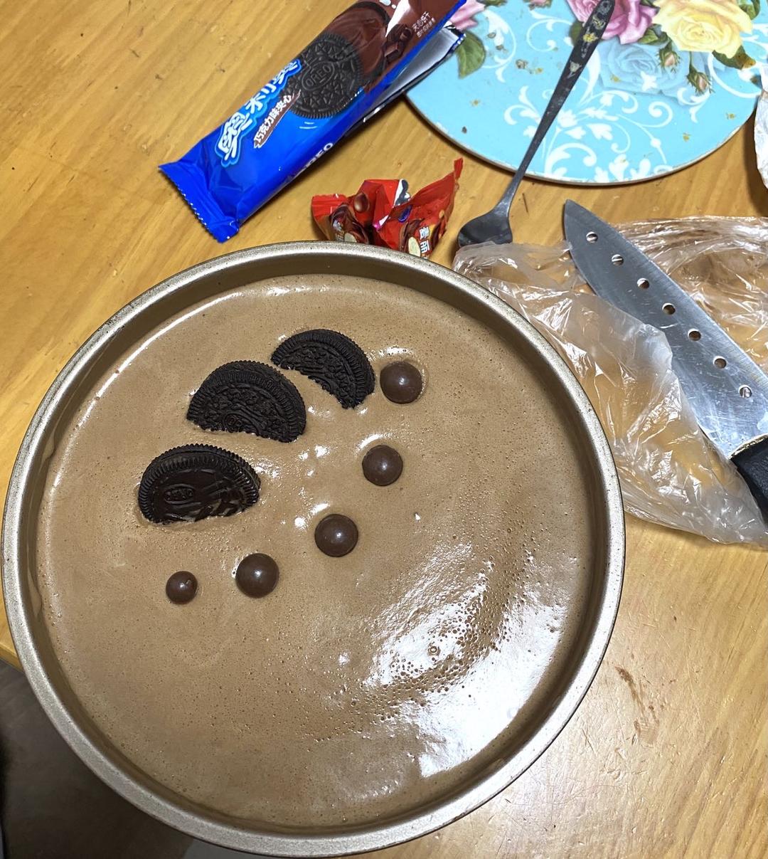 8寸可可巧克力慕斯蛋糕