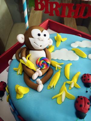 可爱的小猴子翻糖蛋糕的做法 步骤10