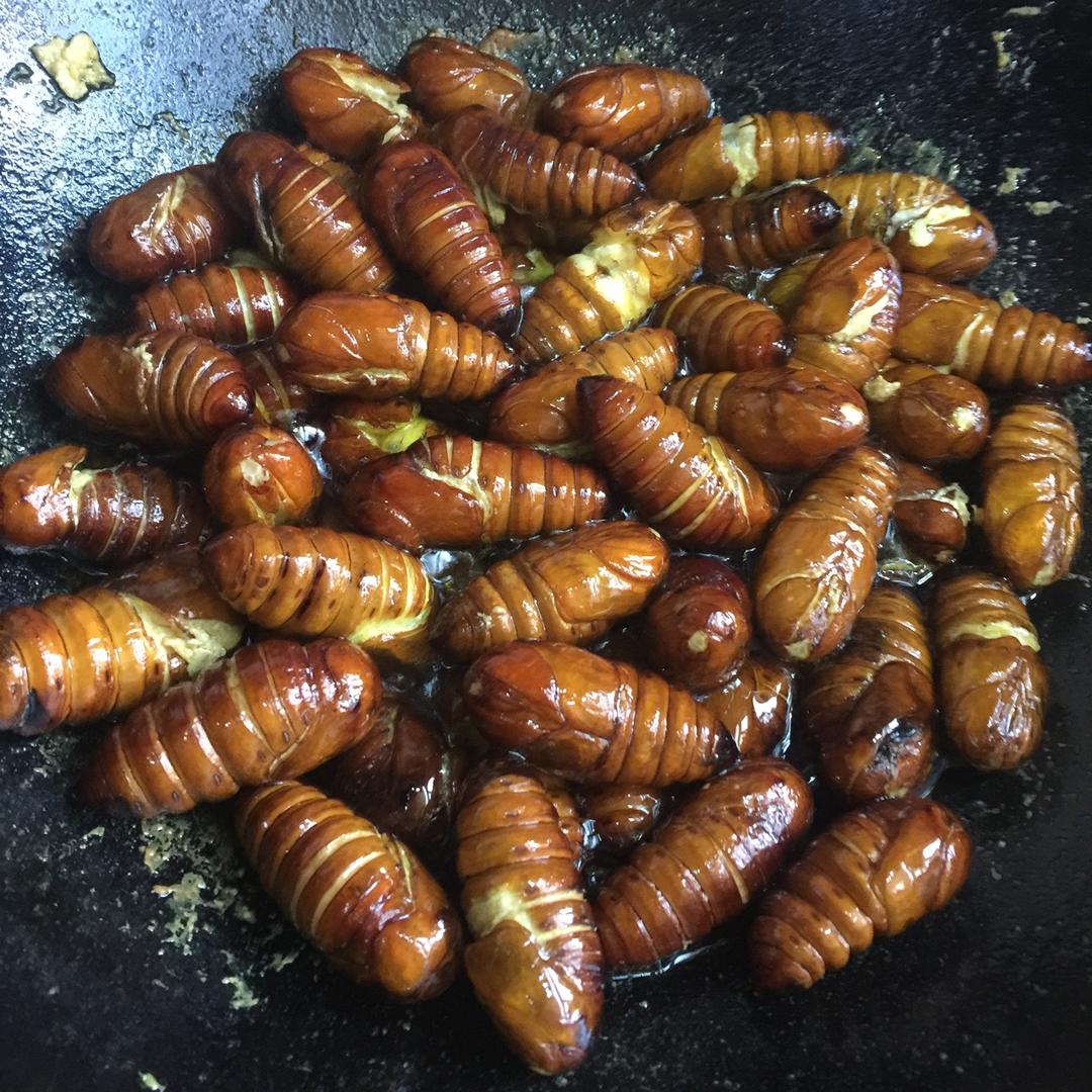 糖猫薇薇做的酥炸蚕蛹