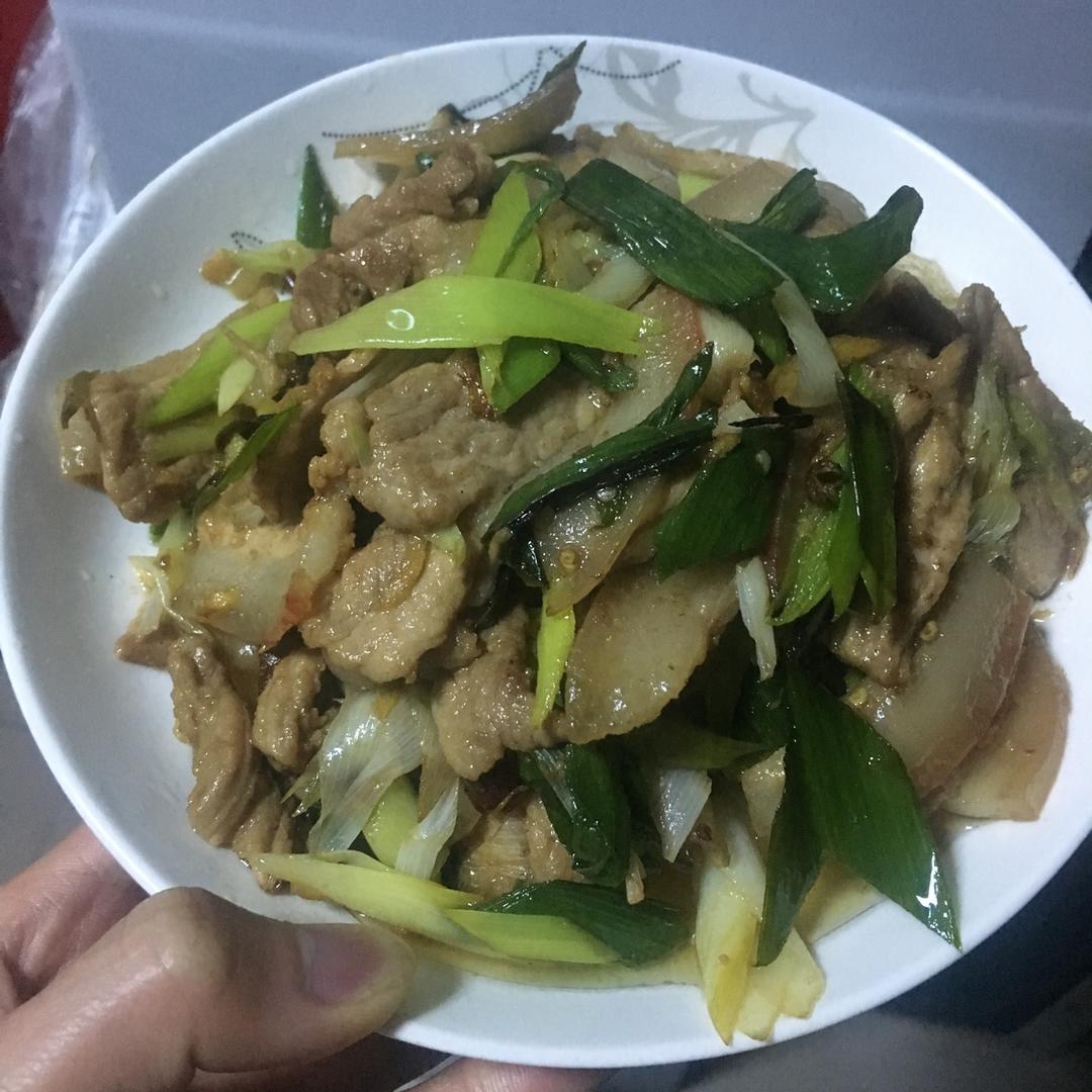 蒜苗炒肉