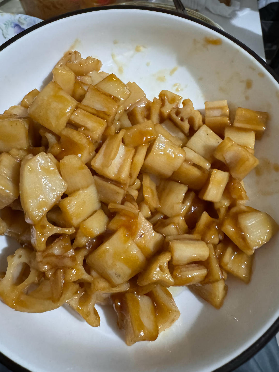 酸甜的开胃菜-  糖醋藕丁