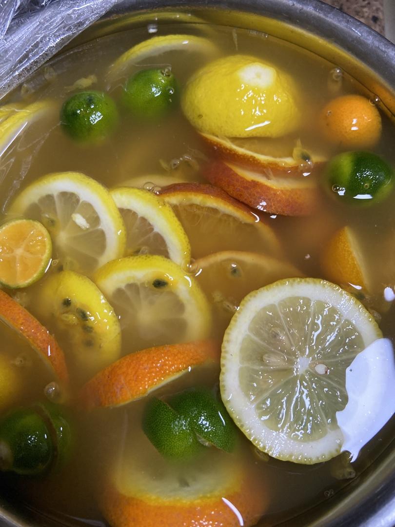 自制无敌好喝夏日解腻水果茶🍊完爆饮品店，新手百分百成功，试试就知道