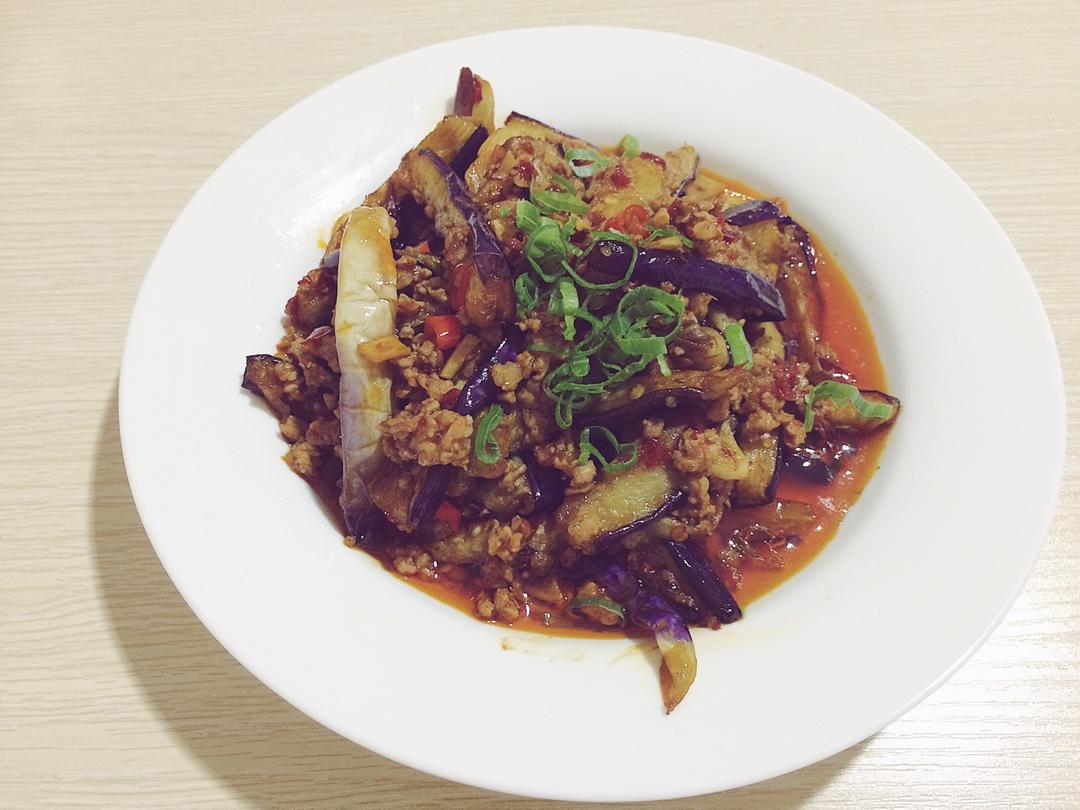 红烧肉沫茄子
